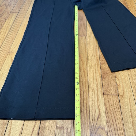 J. Crew NWT Black Wide-Leg Pant in Stretch Ponte Size Large - Picture 7 of 10